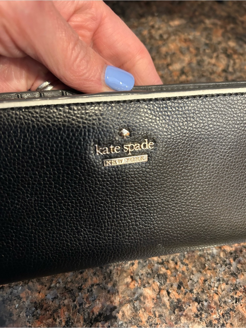 Kate Spade Patterson Drive Painted Edge Wallet - Picture 6 of 12